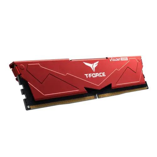 Team T-Force Vulcan 16GB(1x16GB) 6000Mhz DDR5 CL38 Kırmızı Gaming Ram (FLRD516G6000HC38A01)