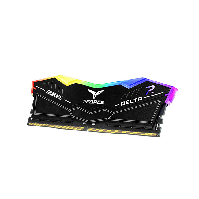 Team T-Force DELTA RGB 32GB(2x16GB) 6400Mhz DDR5 CL40 Siyah Gaming Ram (FF3D532G6400HC40BDC01)