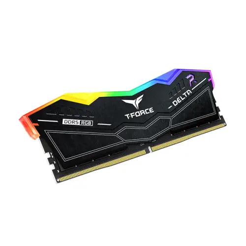 Team T-Force DELTA RGB 32GB(2x16GB) 6400Mhz DDR5 CL40 Siyah Gaming Ram (FF3D532G6400HC40BDC01)