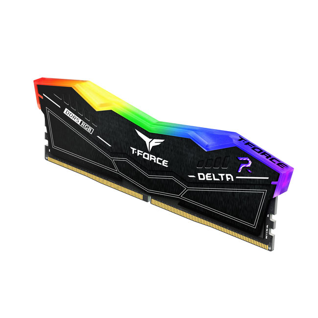 Team T-Force DELTA RGB 32GB(2x16GB) 6400Mhz DDR5 CL40 Siyah Gaming Ram (FF3D532G6400HC40BDC01)