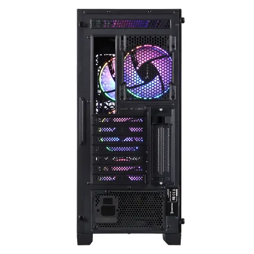 GamePower Savagis ATX 4* ARGB ARGB Fan Temper Cam Gaming RGB Kontrolcüsü ve Uzaktan Kumanda Siyah Kasa