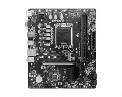 MSI Pro B760M-E DDR4 Intel B760 Soket 1700 DDR4 4800(OC)MHz mATX Gaming (Oyuncu) Anakart