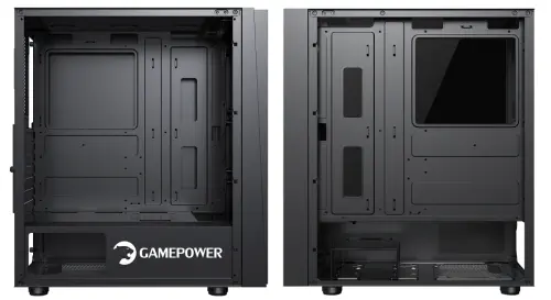 GamePower Ravadin ATX 3* ARGB Infinity Fan Temper Cam Gaming RGB Kontrolcüsü Siyah Kasa 550W 80+ Bronze Dahili PSU