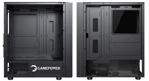GamePower Ravadin ATX 3* ARGB Infinity Fan Temper Cam Gaming Siyah Kasa 550W 80+ Bronze Dahili PSU
