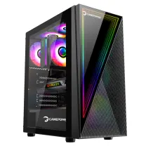 GamePower Ravadin ATX 3* ARGB Infinity Fan Temper Cam Gaming Siyah Kasa