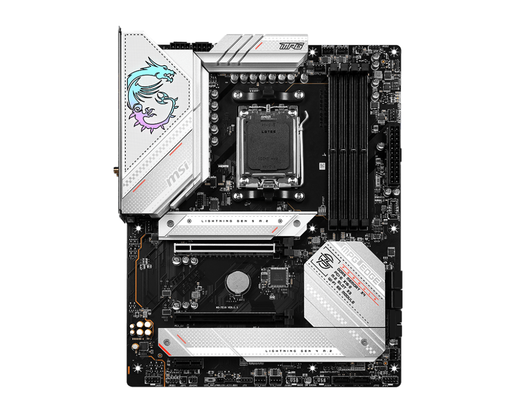 MSI MPG B650 EDGE WIFI AMD B650 Soket AM5 DDR5 6600(OC)MHz ATX Gaming (Oyuncu) Anakart