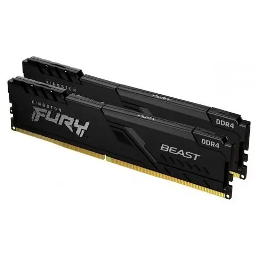 Kingston Fury Beast KF432C16BB1K2/32 32GB (2x16GB) DDR4 3200MHz CL16 Siyah Gaming Ram (Bellek)