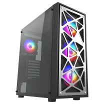Vento VG12AL FSP 600W 80+ PSU 4x120mm RGB Fan Temperli Cam USB 3.0 Mesh E-ATX Mid-Tower Gaming (Oyuncu) Kasa