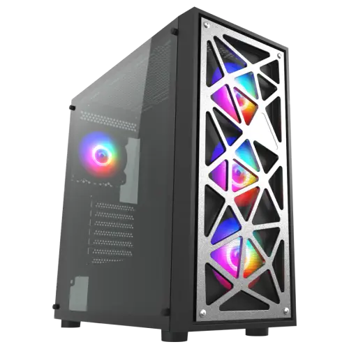 Vento VG12AL FSP 600W 80+ PSU 4x120mm RGB Fan Temperli Cam USB 3.0 Mesh E-ATX Mid-Tower Gaming (Oyuncu) Kasa
