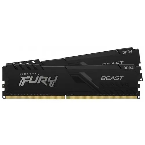 Kingston Fury Beast KF436C18BBK2/32 32GB (2x16GB) DDR4 3600MHz CL18 Siyah Gaming Ram (Bellek)