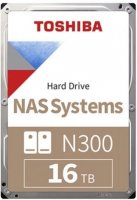 Toshiba N300 HDWG31GUZSVA 16TB 7200RPM 512MB 3.5″ SATA3 Nas Harddisk