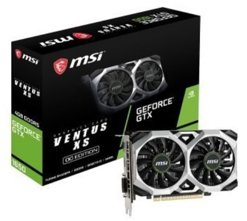 MSI GeForce GTX 1650 Ventus XS 4G OC 4GB GDDR5 128Bit DX12 Gaming Ekran Kartı 