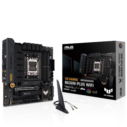 ASUS TUF Gaming B650M-Plus WIFI AMD B650 Soket AM5 DDR5 6400(OC)MHz mATX Gaming (Oyuncu) Anakart