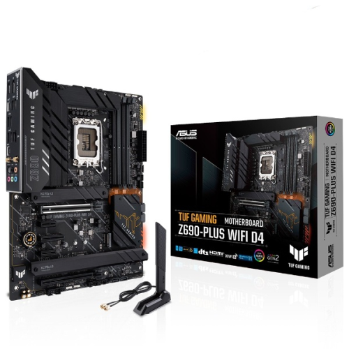 ASUS TUF Gaming Z690-Plus WIFI D4 Intel Z690 Soket 1700 DDR4 5333(OC)MHz ATX Gaming Anakart