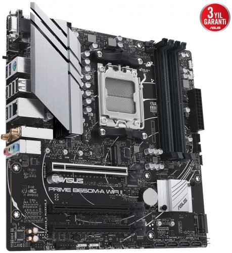 Asus Prime B650M-A WIFI II AMD B650 Soket AM5 DDR5 6400(OC)MHz mATX Gaming (Oyuncu) Anakart