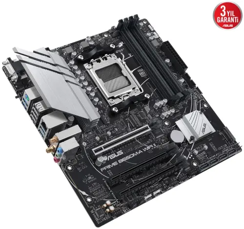 ASUS Prime B650M-A WIFI II AMD B650 Soket AM5 DDR5 6400(OC)MHz mATX Gaming (Oyuncu) Anakart
