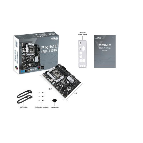 Asus Prime B760-PLUS D4 Intel B760 Soket 1700 DDR4 5066(OC)MHz ATX Gaming (Oyuncu) Anakart