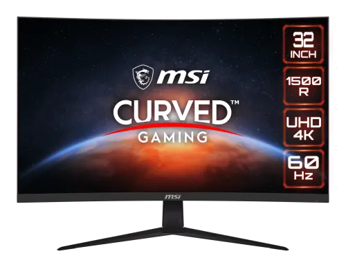MSI G321CUV 31.5” 4ms 60Hz VA UHD HDR Ready Curved Gaming (Oyuncu) Monitör