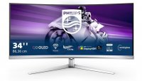 Philips Evnia 34M2C8600 34″ 0,1ms (GTG) 175Hz HDR400 KVM QD OLED UWQHD Curved Gaming (Oyuncu) Monitör