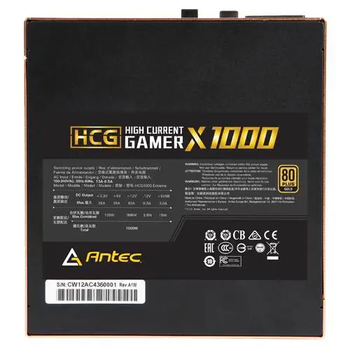 Antec HCG1000 1000W 80+ Gold Full Modüler Power Supply