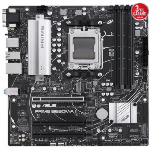 Asus Prime B650M-A II AMD B650 Soket AM5 DDR5 6400(OC)MHz mATX Gaming (Oyuncu) Anakart