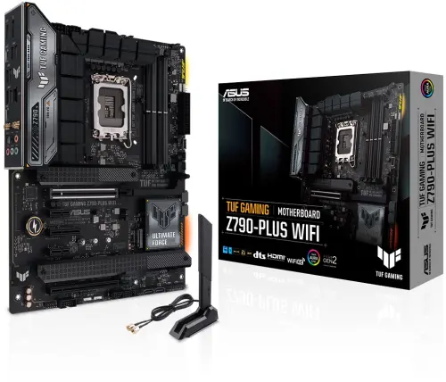 ASUS TUF Gaming Z790-Plus WIFI Intel Z790 Soket 1700 DDR5 7200(OC)MHz ATX Gaming (Oyuncu) Anakart