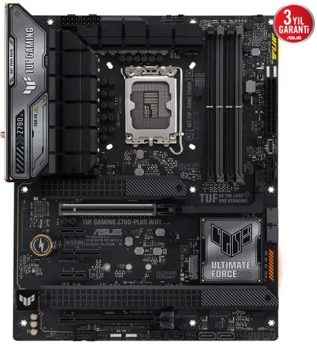 ASUS TUF Gaming Z790-Plus WIFI Intel Z790 Soket 1700 DDR5 7200(OC)MHz ATX Gaming (Oyuncu) Anakart