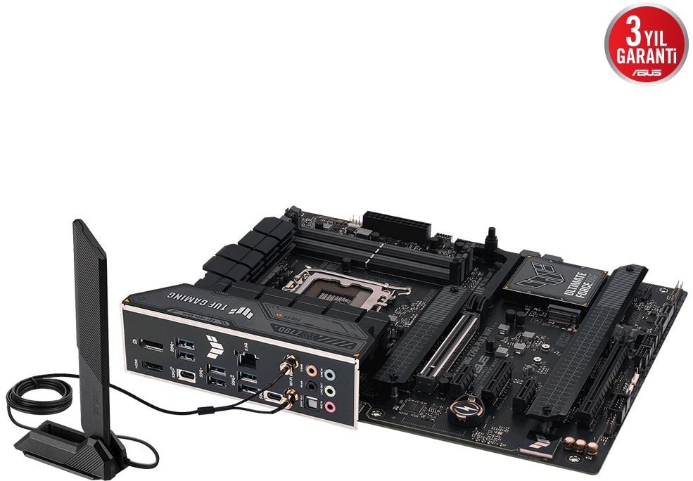 ASUS TUF Gaming Z790-Plus WIFI Intel Z790 Soket 1700 DDR5 7200(OC)MHz ATX Gaming (Oyuncu) Anakart