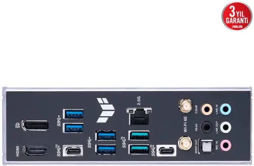 ASUS TUF Gaming Z790-Plus WIFI Intel Z790 Soket 1700 DDR5 7200(OC)MHz ATX Gaming (Oyuncu) Anakart