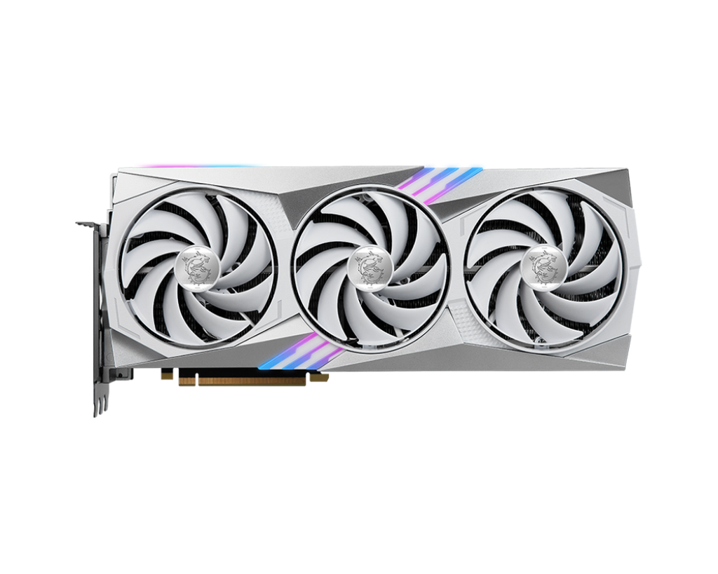 MSI GeForce RTX 4070 Ti GAMING X TRIO WHITE 12G 12GB GDDR6X 192Bit DX12 DLSS 3 Gaming (Oyuncu) Ekran Kartı