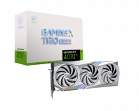 MSI GeForce RTX 4070 Ti GAMING X TRIO WHITE 12G 12GB GDDR6X 192Bit DX12 DLSS 3 Gaming (Oyuncu) Ekran Kartı