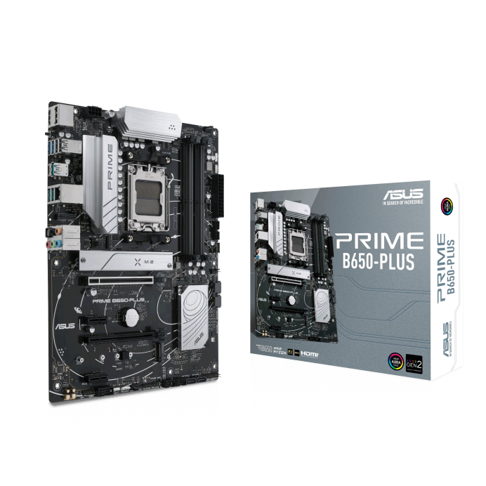 AMD Ryzen 7 7700X 4.70GHz 8 Çekirdek 40MB Önbellek Soket AM5 İşlemci + Asus Prime B650-Plus AMD B650 Soket AM5 DDR5 6400(OC)MHz ATX Gaming (Oyuncu) Anakart Bundle