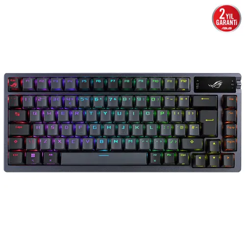 ASUS ROG Azoth NX/RD Switch Kablosuz RGB Gunmetal Mekanik Oyuncu Klavyesi