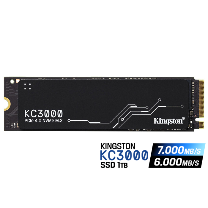 Kingston KC3000 SKC3000S/1024G 1TB 7000/6000MB/s PCIe NVMe M.2 SSD Disk 