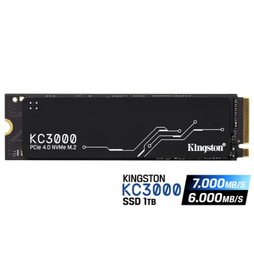 Kingston KC3000 SKC3000S/1024G 1TB 7000/6000MB/s PCIe NVMe M.2 SSD Disk