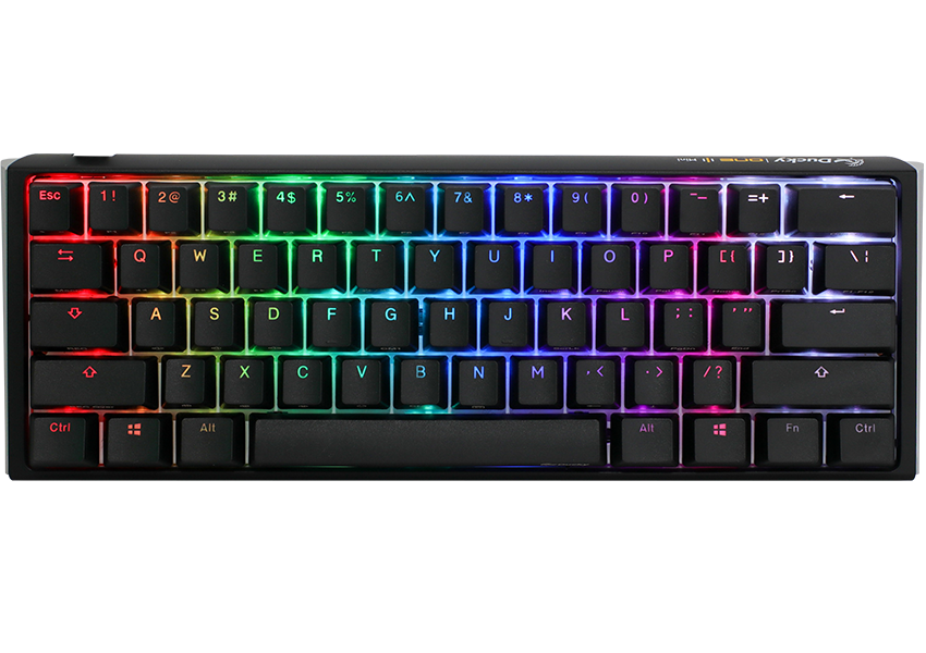 Ducky One 3 Mini Mekanik Red Switch RGB TR Q Siyah Gaming (Oyuncu) Klavye