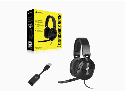 Corsair HS55 CA-9011265-EU Dolby Audio 7.1 Surround Mikrofonlu Siyah Kulaklık 