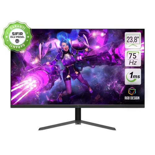 GamePower ACE A10 23,8″ 1Ms 75Hz VA FHD RGB Gaming Monitör