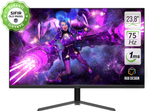 GamePower ACE A10 23,8″ 1Ms 75Hz VA FHD RGB Gaming Monitör