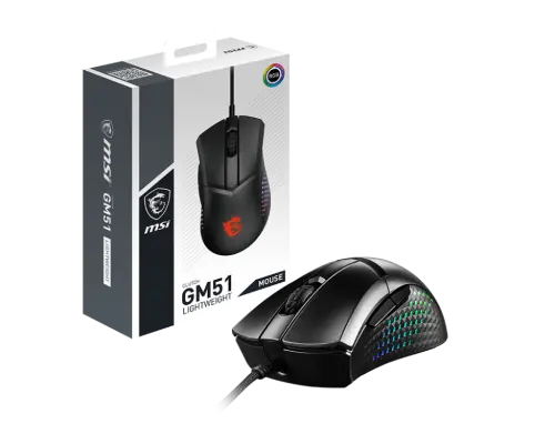 MSI Clutch GM51 Lightweigth 26000DPI 6 Tuş RGB Optik Kablolu Gaming Mouse