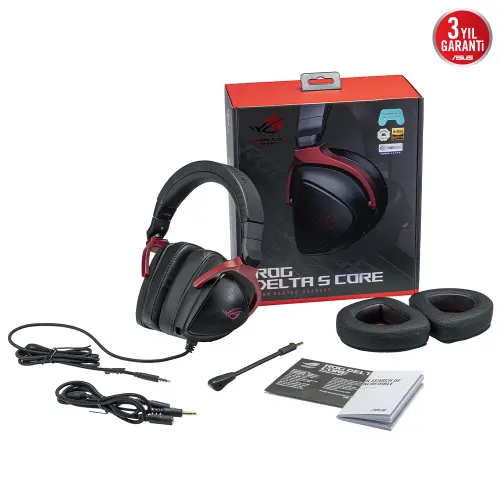 ASUS ROG Delta S Core 7.1 Surround Kablolu Siyah Gaming (Oyuncu) Kulaklık