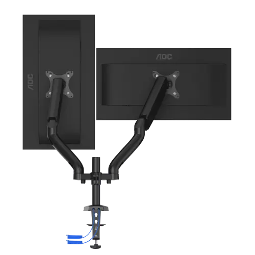 AOC  AD110DX 13″- 31.5″ Çift Montaj  Mekanik  Amortisörlü Monitör Askı Aparatı