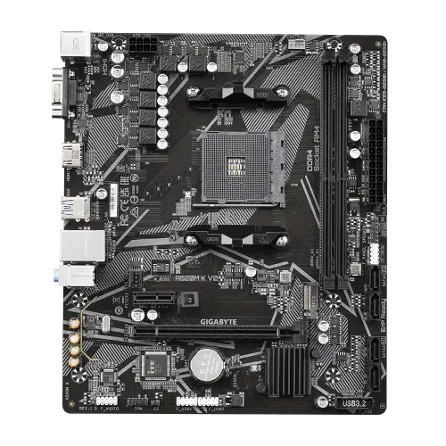 Gigabyte A520M K V2 1.0 DDR4 AMD A520 Soket AM4 DDR4 5100(OC)MHz mATX Gaming (Oyuncu) Anakart