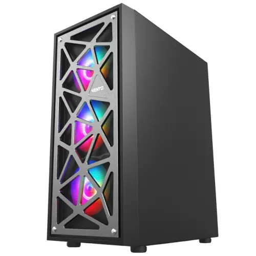 Vento VG12A FSP 650W 80+ 4x120mm RGB Fan Temperli Cam USB 3.0 Mesh ATX Mid-Tower Gaming (Oyuncu) Kasa