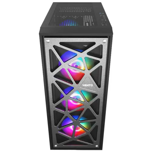 Vento VG12A FSP 650W 80+ 4x120mm RGB Fan Temperli Cam USB 3.0 Mesh ATX Mid-Tower Gaming (Oyuncu) Kasa