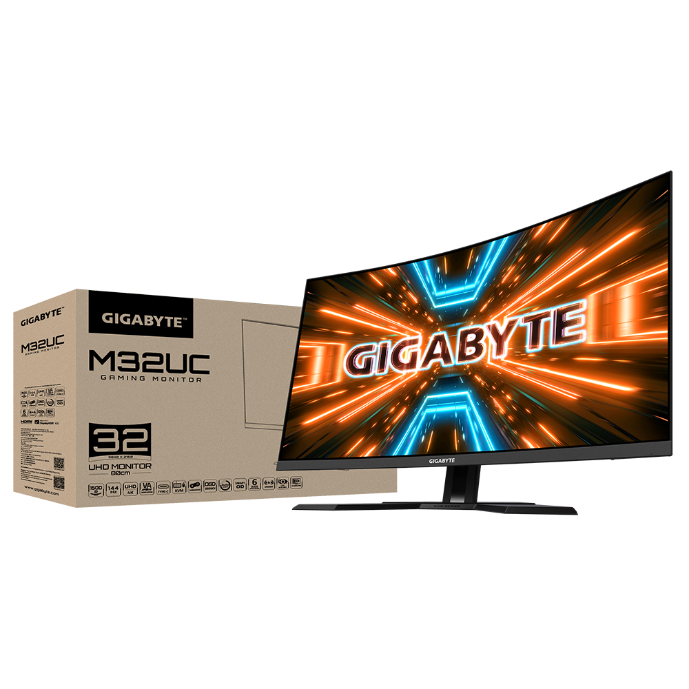 Gigabyte M32UC 31,5″ 1ms 144Hz Freesync Premium Pro Curved KVM HDR400 SS VA UHD Gaming (Oyuncu) Monitör