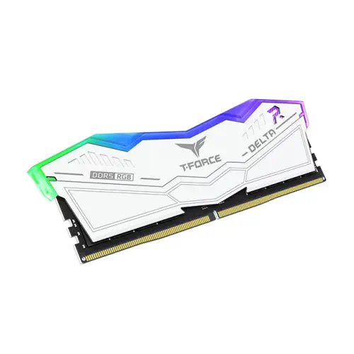 Team T-Force DELTA RGB 32GB(2x16GB) 7800Mhz DDR5 CL38 Beyaz Gaming Ram (FF4D532G7800HC38DDC01)