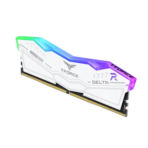 Team T-Force DELTA RGB 32GB(2x16GB) 7800Mhz DDR5 CL38 Beyaz Gaming Ram (FF4D532G7800HC38DDC01)