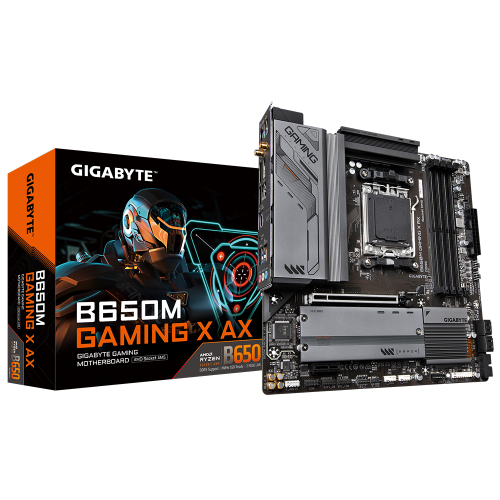 Gigabyte B650M Gaming X AX AMD B650 Soket AM5 DDR5 6400(OC)MHz mATX Gaming (Oyuncu) Anakart