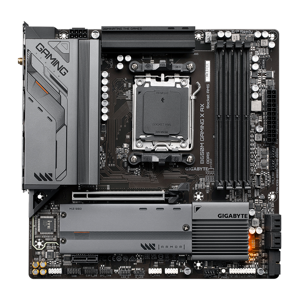 Gigabyte B650M Gaming X AX AMD B650 Soket AM5 DDR5 6400(OC)MHz mATX Gaming (Oyuncu) Anakart